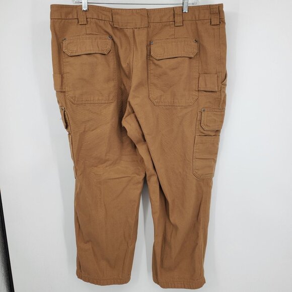 Duluth Trading Co Men's Fire Hose Relaxed Fit Cargo Work Canvas Pants 46x30 - Picture 2 of 7